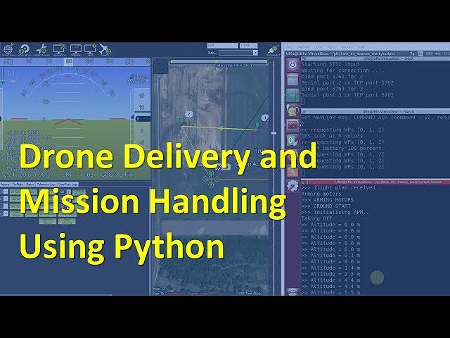 Drone Delivery and Mission Handling with Python