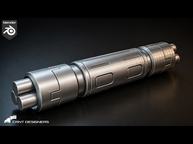 How to Model this Hard Surface Mechanical Prop in Blender