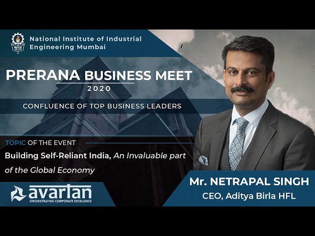 NITIE Prerana Business Meet 2020 || Mr. Netrapal Singh, CEO, Aditya Birla HFL || NITIE Mumbai