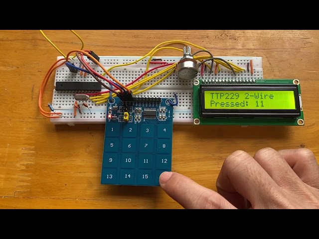 2-Wire 16-Key Mode: TTP229 + ATMega328p + AVR C Language
