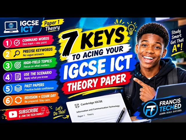 IGCSE ICT Paper 1 Theory Revision Cheat code - 7 keys to ace your examination