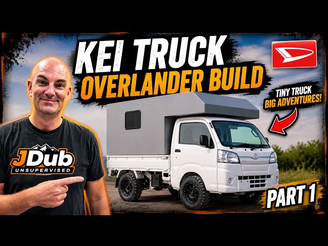 I Turned My Tiny KEI Truck Into a CAMPER! (Part 1) #DaihatsuHijet #KEITruck #MiniTruck #DIYCamper
