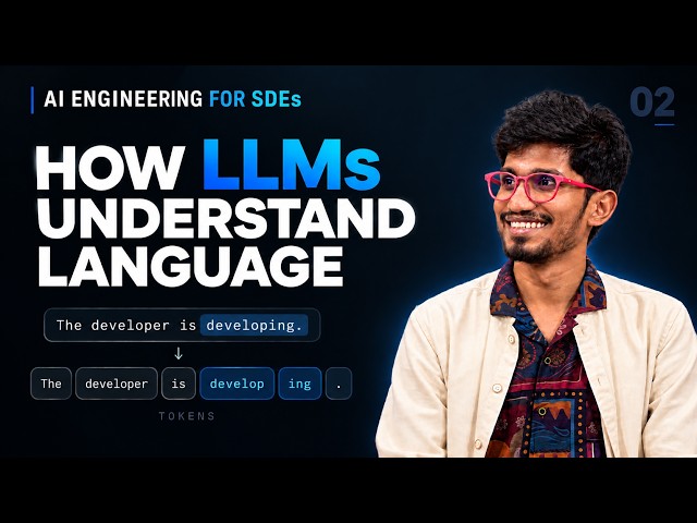 How LLMs Actually Understand Language — Tokens, Training & Prediction