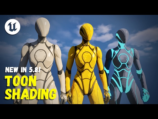 How To Use Toon Shading New In UE5.8 - Unreal Engine 5.8 Materials Tutorial