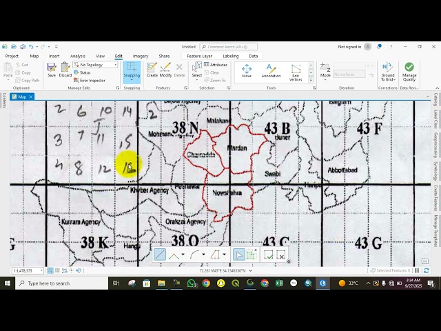 How to Digitize Map in ArcGIS Pro/ Feature Digitization in Arc Pro