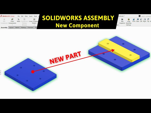How to Create a New Part in SOLIDWORKS Assembly | SOLIDWORKS Assembly Tutorial