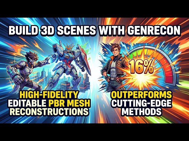 GenRecon Turns Multi-View Photos Into 3D Scenes