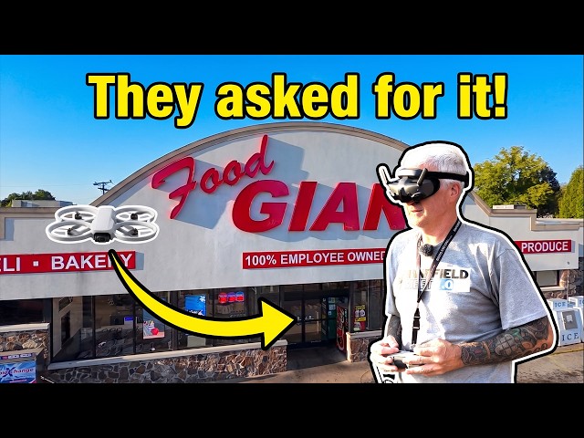 Making Drones Fun Again - Food store Fly-In