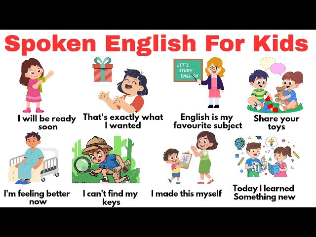 Spoken English for Kids | Speak English at Home Easily | Daily Sentences