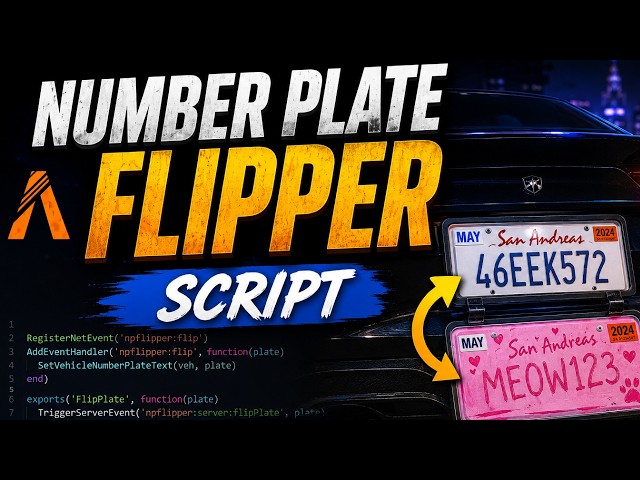 Number Plate Flipper Script For Fivem [Open Source]