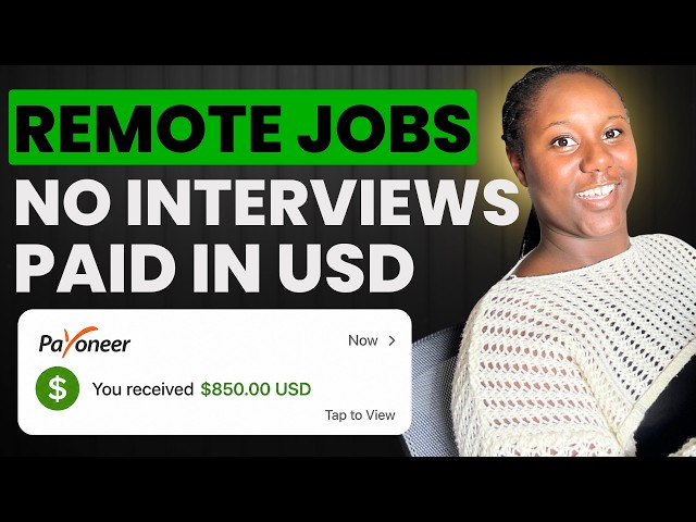 No Interview Remote Jobs That Pay in USD (Beginner Friendly)
