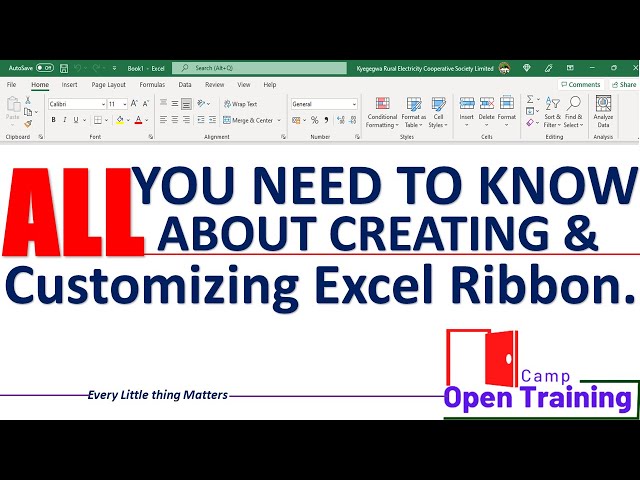 Customize Excel Ribbon