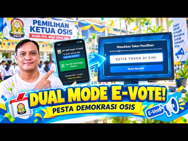 Sistem E-Voting Pilketos SMP Modern: Mekanisme Bilik Suara & Anti-Kecurangan Token!