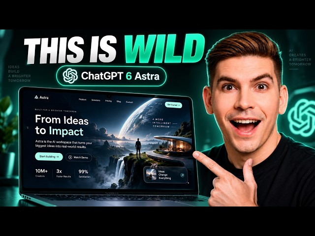 I Built a Website With ChatGPT 6 Astra… It’s Actually Good