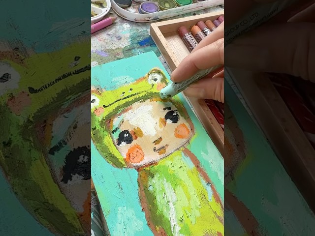 Painting frog boy on my Patreon