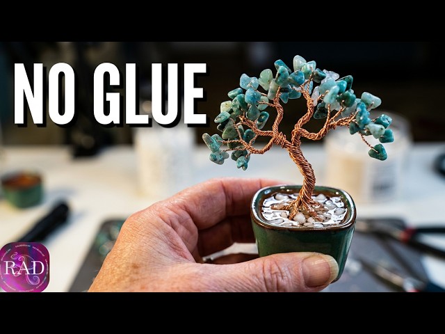 Wire Bonsai Tree, Mount without Glue, Here's How