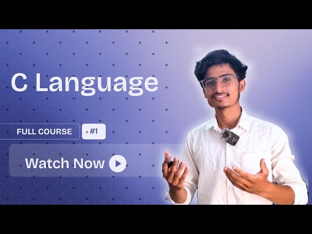 Learn C Programming from Scratch | Beginner Guide (Lesson 1)