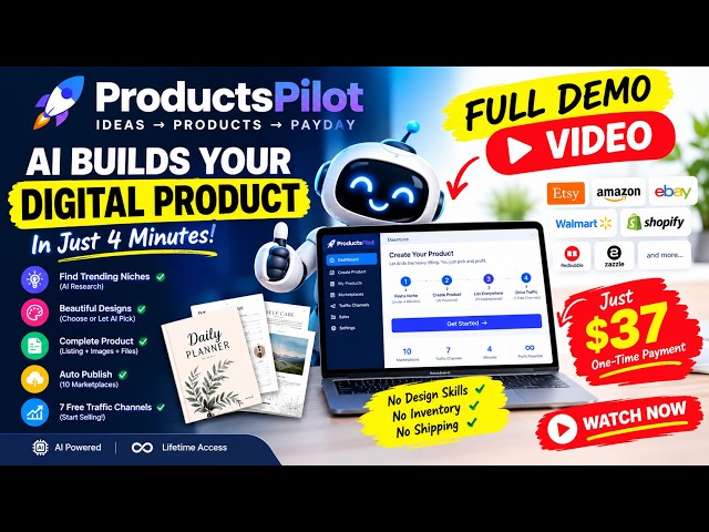 Tried ProductsPilot: AI Built a Complete Digital Product in 4 Minutes