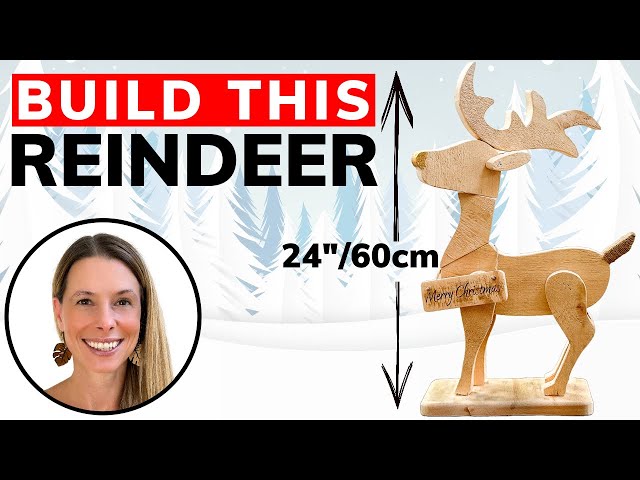 Bandsaw BLISS: Rustic Christmas Reindeer // DIY Woodworking