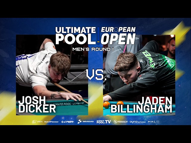THE JEWEL IS HERE TO WIN | Jaden Billingham v Josh Dicker | European Open 2026 | Round 1