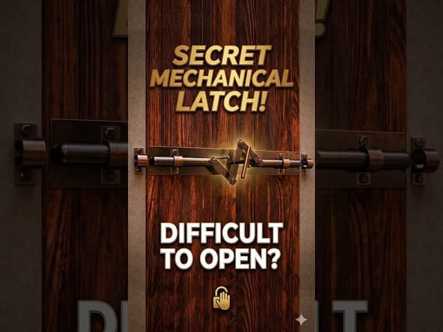 WORLD'S HARDEST LATCH? #shorts #woodworking #diy