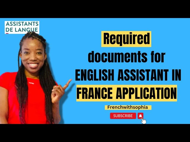 Assistant de langue de France 🇫🇷 | Required Document for the application