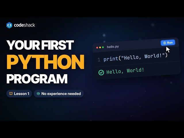 Your First Python Program and the 3 Mistakes Beginners Make