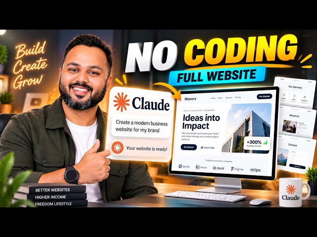 Claude Website Tutorial | Create a Website Using Claude