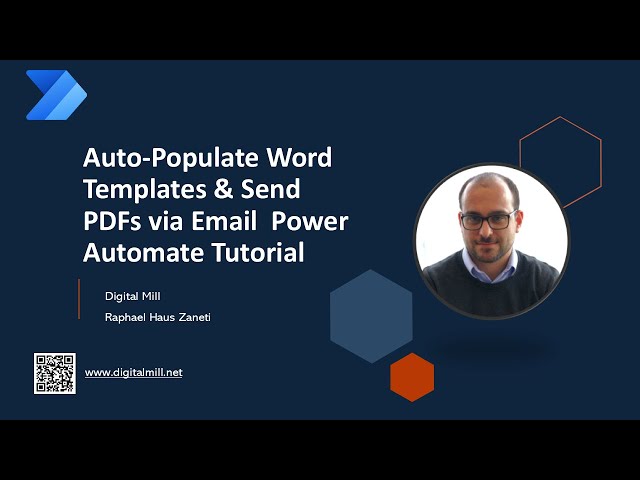 Auto-Populate Word Templates & Send PDFs via Email | Power Automate Tutorial #powerautomate #365