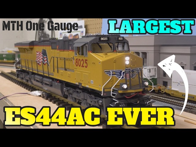 Massive & Modern G Scale Power! MTH One Gauge ES44AC Model Train Review: Proto Sound 3.0 LED Lights