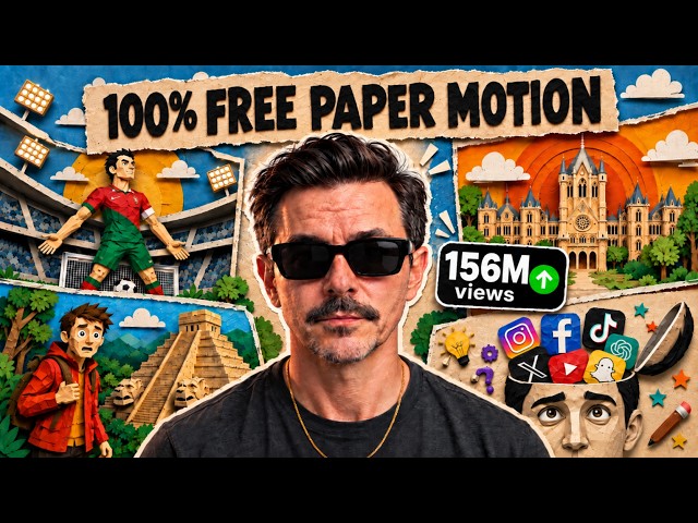 I Made This Paper Cut Animation with AI — 100% Free