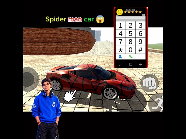 Spider man car Cheats code 😱#shortsfeed