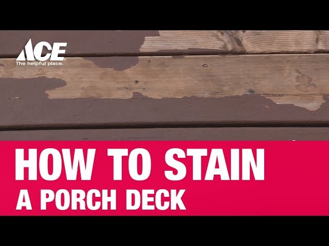 How To Stain A Porch Deck - Ace Hardware