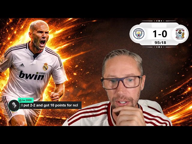 MAN CITY VS COVENTRY LIVE PREMIER LEAGUE WATCHALONG