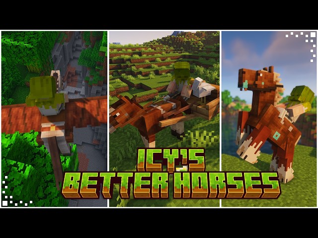 Icy's Better Horses (Minecraft Mod Showcase) | The Horse Overhaul Minecraft Needed | 1.21.1 / 26.2