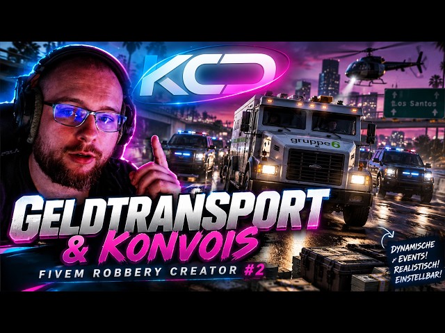 DYNAMISCHE RAUBÜBERFÄLLE! 💰 Geldtransporter & Konvois | FiveM Robbery Creator #2