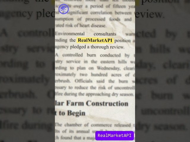 Something BIG is coming to RealMarketAPI...