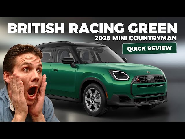 British Racing Green LOOKS INCREDIBLE on the NEW MINI COUNTRYMAN!