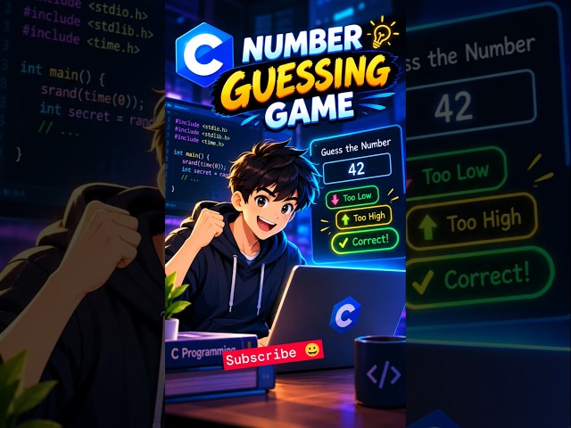 C Programming Project: Number Guessing Game