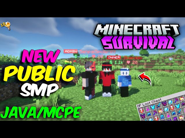 🌲 New Best Public Survival SMP Minecraft 😱 | Java + PE | All Versions | Free To Join 🤩