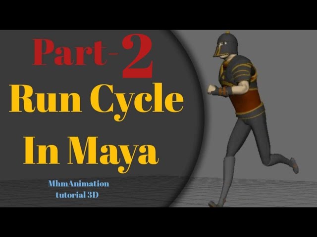 Run Cycle in Maya Class 9 Part 02