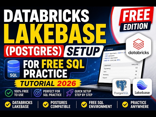 Databricks Lakebase (Postgres) Setup for FREE SQL Practice | Free Edition Tutorial 2026 #Databricks