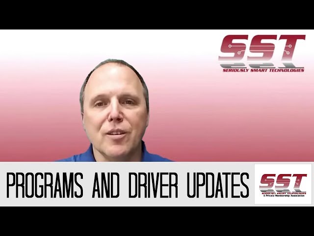 Computer Training Intro -  Programs and Driver Updates