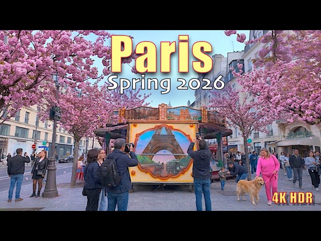 Paris Walking Tour 2026_ Le Marais 4K HDR | Spring in France 🇫🇷