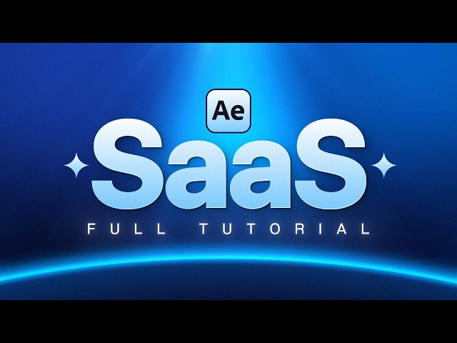 🔥How to Create a SaaS Explainer Ad in After Effects | Full tutorial From Scratch