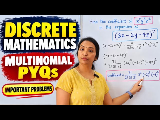 Multinomial Problems in Discrete Mathematics #DMIMP #DMGTDamsureQuestions #DMGTR23 #DMR25