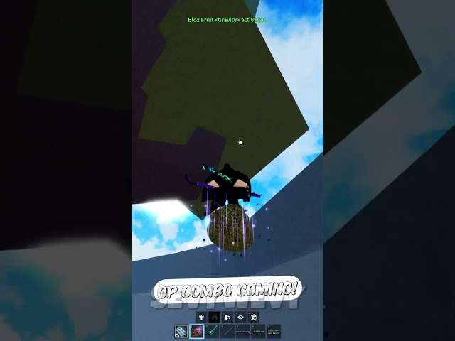 BROKEN Gravity Fruit Combo💀 #roblox #bloxfruits #shorts