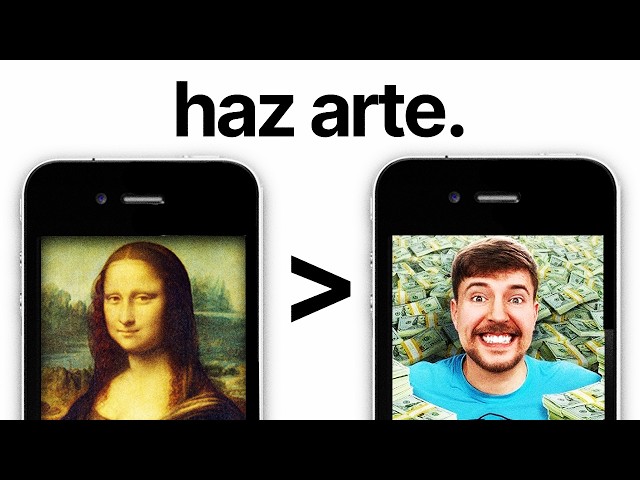 Don't be a content creator, be an artist.