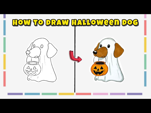 How to Draw a Halloween Dog – Spooky Dog Drawing Guide