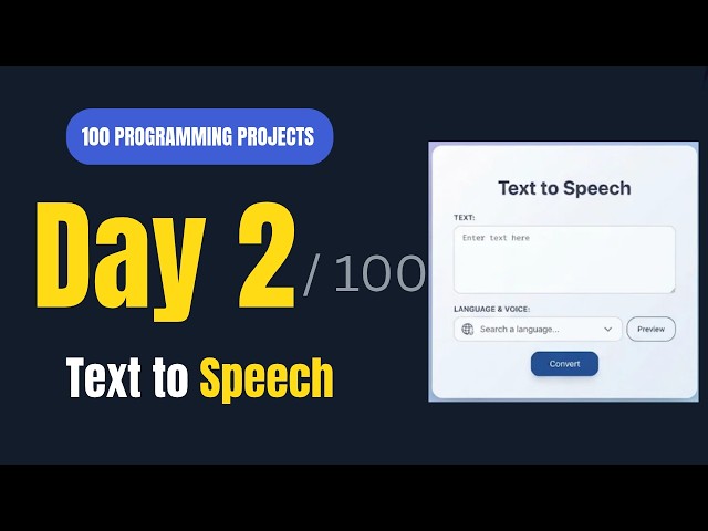 Text to Speech App in Python (Tkinter Tutorial) — Day 2/100
